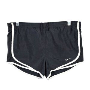 Womens Nike Dri-Fit Black Athletic Running Shorts Polyester 4" Inseam Size XS